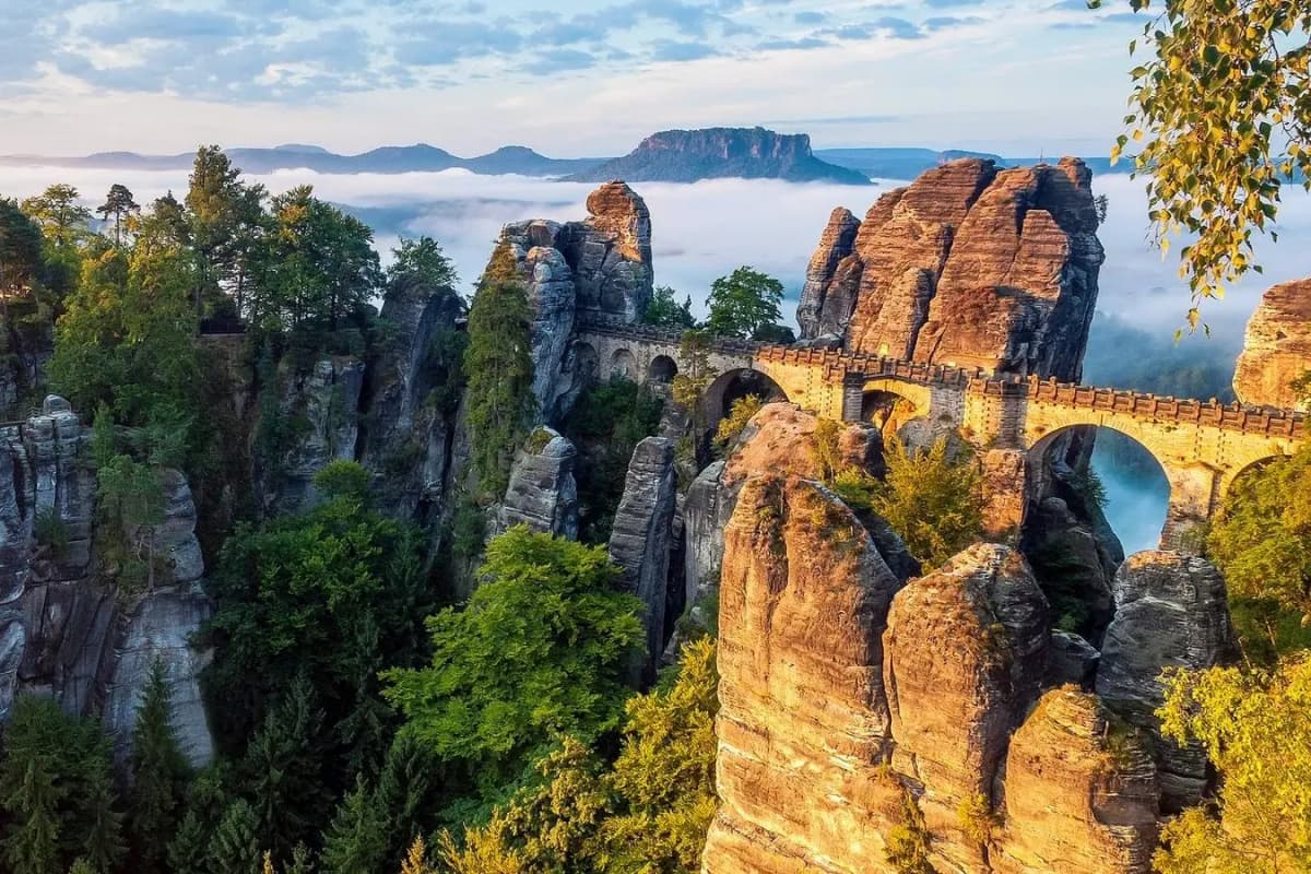 Bastei Bridge over the Elbe River