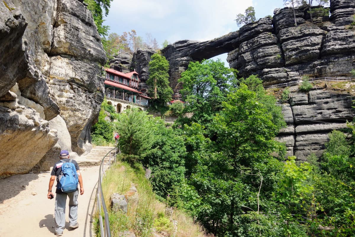 Hiking to Pravčická Gate in Bohemian Switzerland