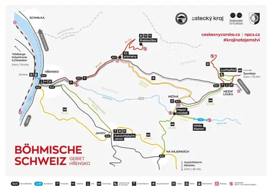 Bohemian Switzerland Map