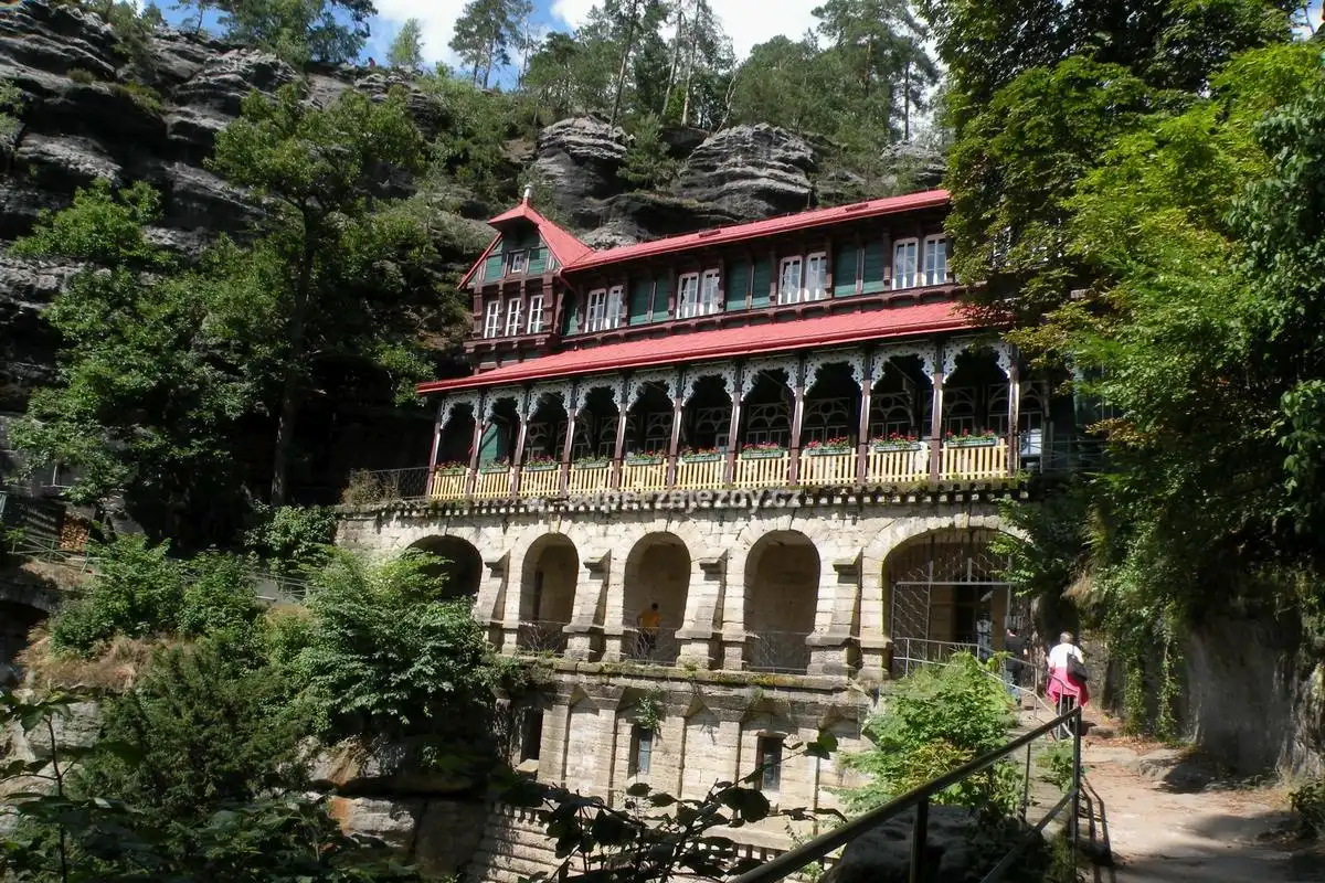 Pravčická Gate and the Falcon's Nest chateau