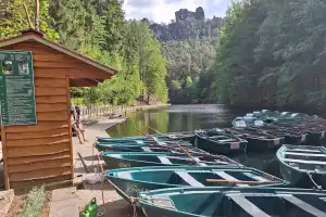 Boat ride on Amselsee