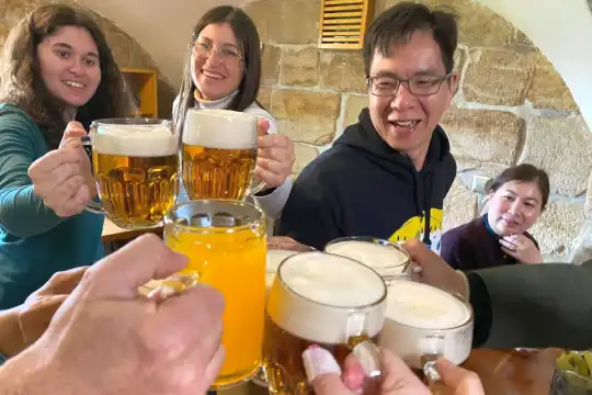 A local lunch in Karlstejn